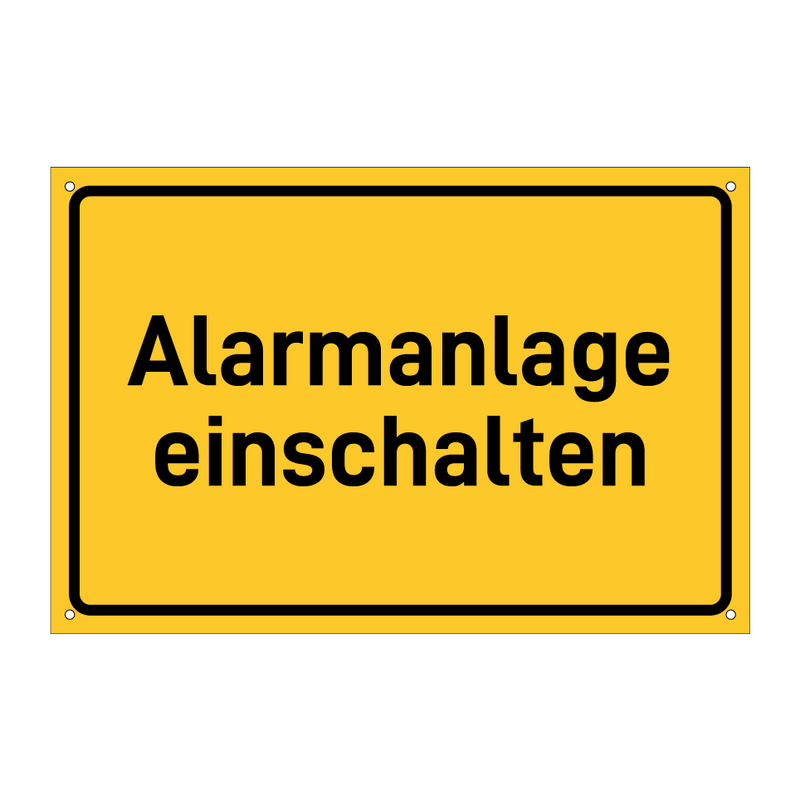 Alarmanlage einschalten