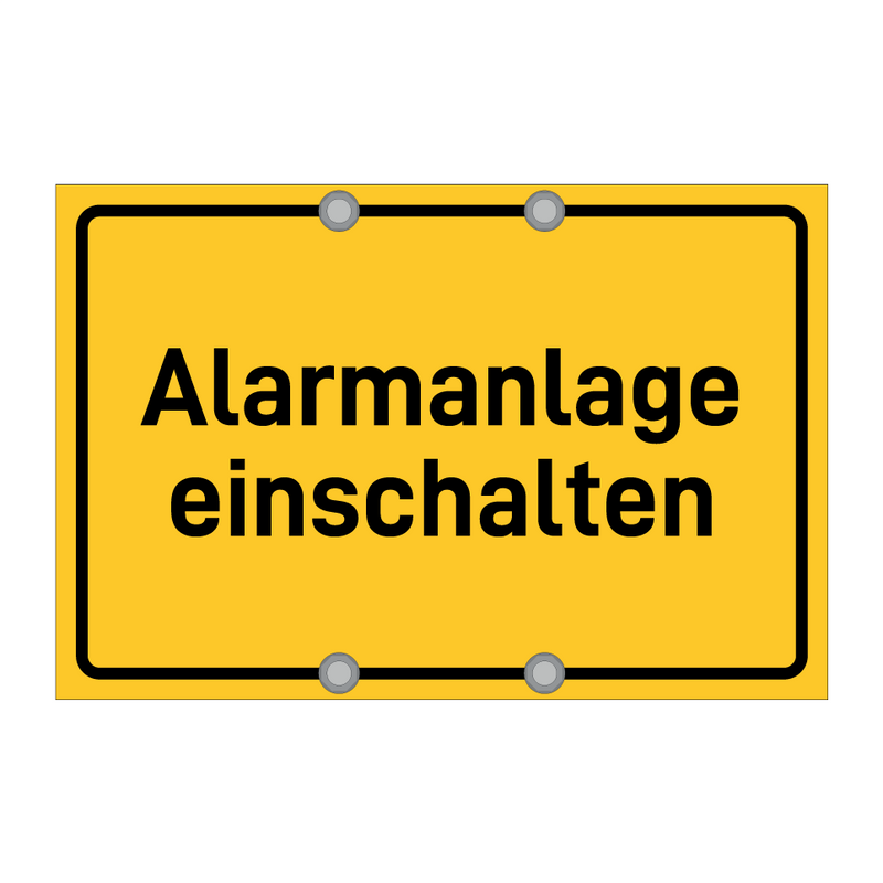Alarmanlage einschalten