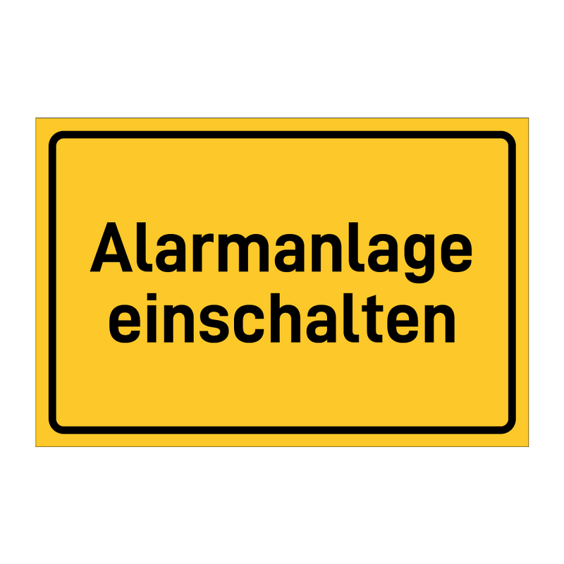 Alarmanlage einschalten