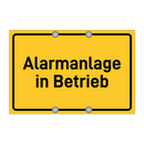 Alarmanlage in Betrieb