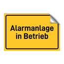 Alarmanlage in Betrieb