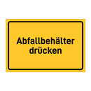 Abfallbehälter drücken