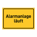 Alarmanlage läuft