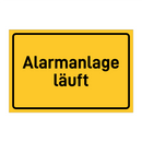 Alarmanlage läuft
