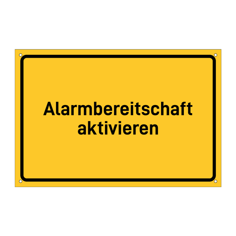 Alarmbereitschaft aktivieren
