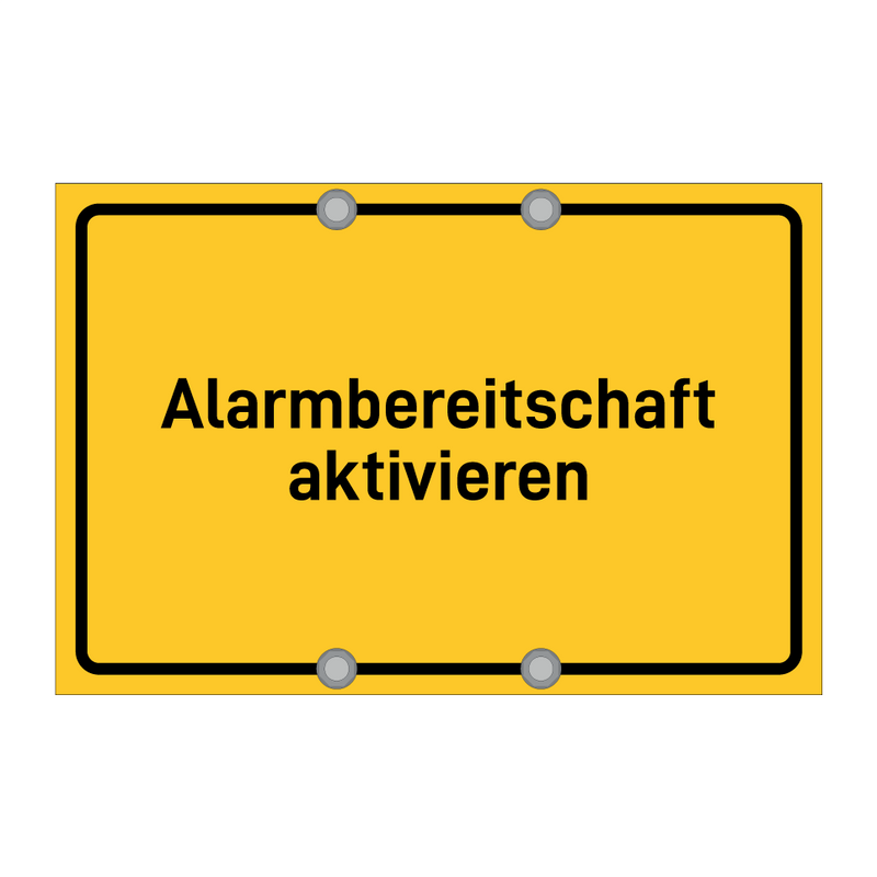 Alarmbereitschaft aktivieren