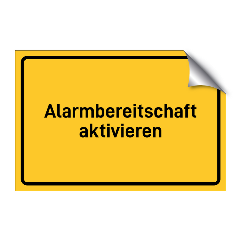 Alarmbereitschaft aktivieren