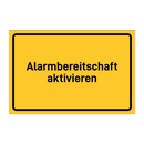 Alarmbereitschaft aktivieren