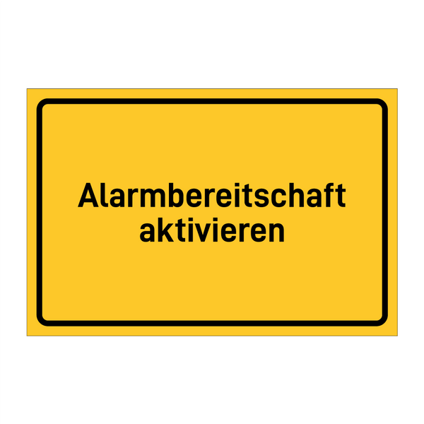 Alarmbereitschaft aktivieren