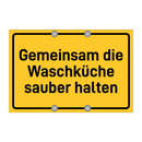 Gemeinsam die Waschküche sauber halten & Gemeinsam die Waschküche sauber halten