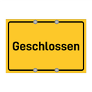 Geschlossen & Geschlossen & Geschlossen & Geschlossen & Geschlossen