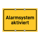 Alarmsystem aktiviert