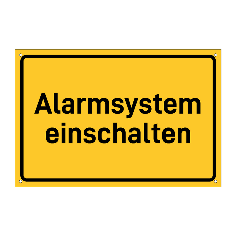 Alarmsystem einschalten