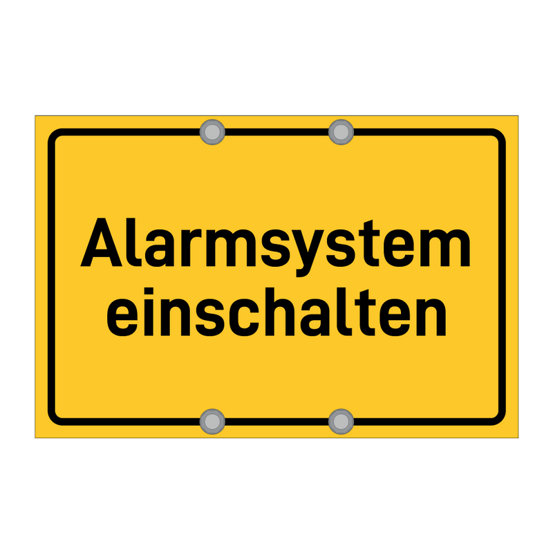 Alarmsystem einschalten