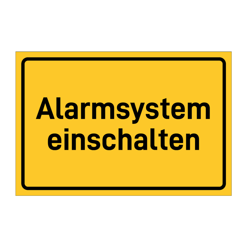 Alarmsystem einschalten