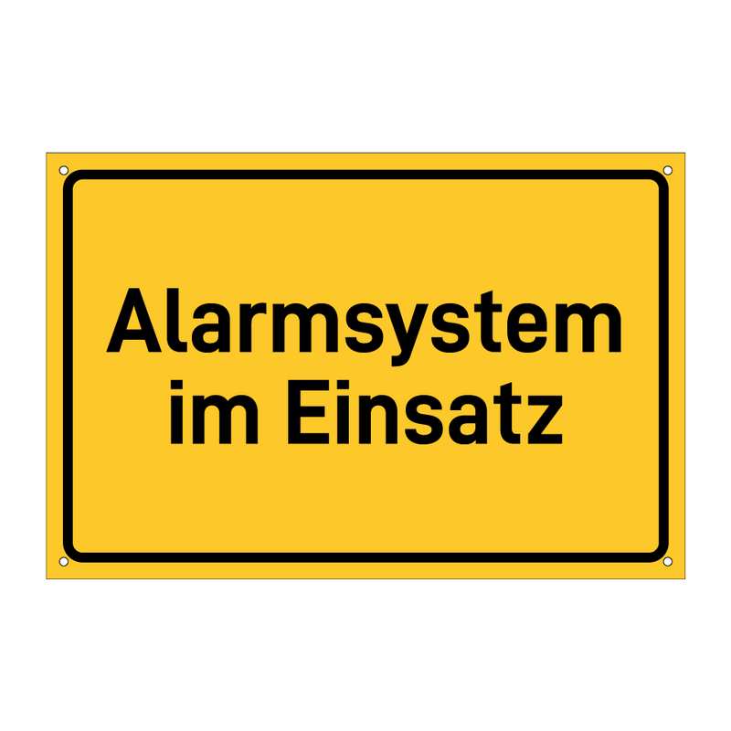 Alarmsystem im Einsatz