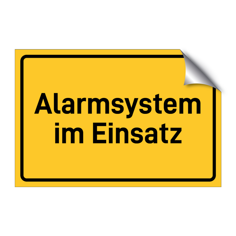 Alarmsystem im Einsatz