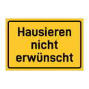 Hausieren nicht erwünscht & Hausieren nicht erwünscht & Hausieren nicht erwünscht