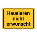 Hausieren nicht erwünscht & Hausieren nicht erwünscht & Hausieren nicht erwünscht