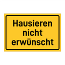 Hausieren nicht erwünscht & Hausieren nicht erwünscht & Hausieren nicht erwünscht