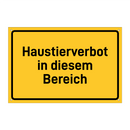 Haustierverbot in diesem Bereich & Haustierverbot in diesem Bereich
