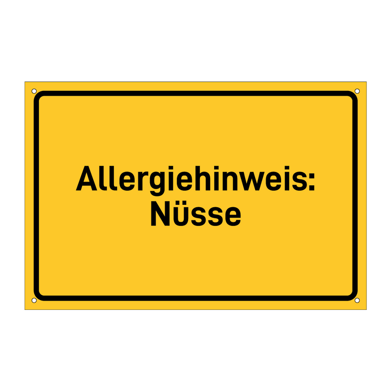 Allergiehinweis: Nüsse