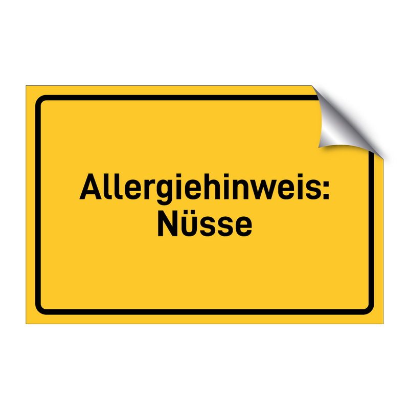 Allergiehinweis: Nüsse