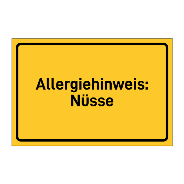 Allergiehinweis: Nüsse