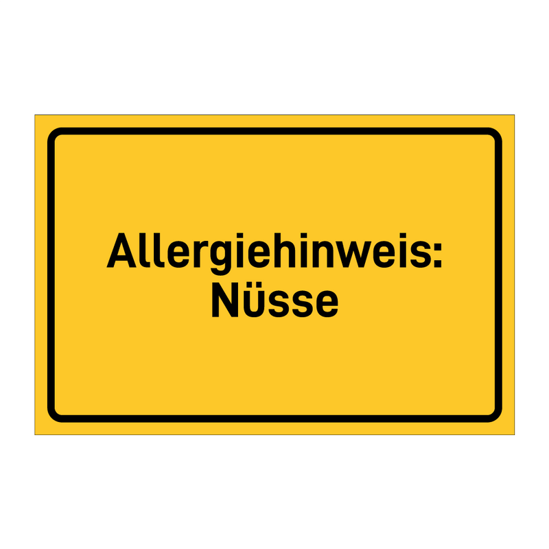 Allergiehinweis: Nüsse