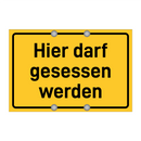 Hier darf gesessen werden & Hier darf gesessen werden & Hier darf gesessen werden