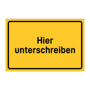 Hier unterschreiben & Hier unterschreiben & Hier unterschreiben & Hier unterschreiben
