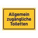 Allgemein zugängliche Toiletten
