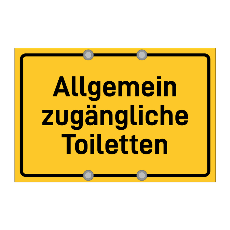 Allgemein zugängliche Toiletten