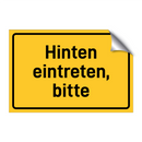 Hinten eintreten, bitte & Hinten eintreten, bitte & Hinten eintreten, bitte