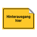 Hinterausgang hier & Hinterausgang hier & Hinterausgang hier & Hinterausgang hier