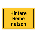 Hintere Reihe nutzen & Hintere Reihe nutzen & Hintere Reihe nutzen & Hintere Reihe nutzen