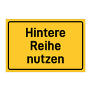 Hintere Reihe nutzen & Hintere Reihe nutzen & Hintere Reihe nutzen & Hintere Reihe nutzen