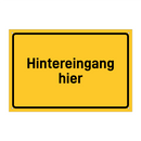 Hintereingang hier & Hintereingang hier & Hintereingang hier & Hintereingang hier