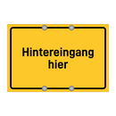 Hintereingang hier & Hintereingang hier & Hintereingang hier & Hintereingang hier