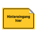 Hintereingang hier & Hintereingang hier & Hintereingang hier & Hintereingang hier