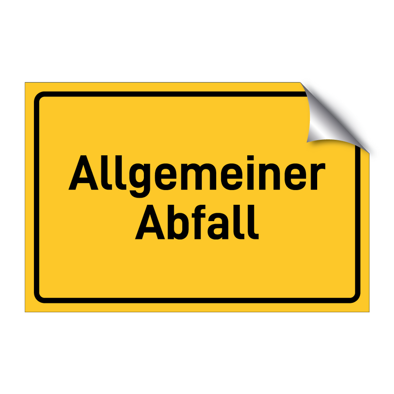 Allgemeiner Abfall