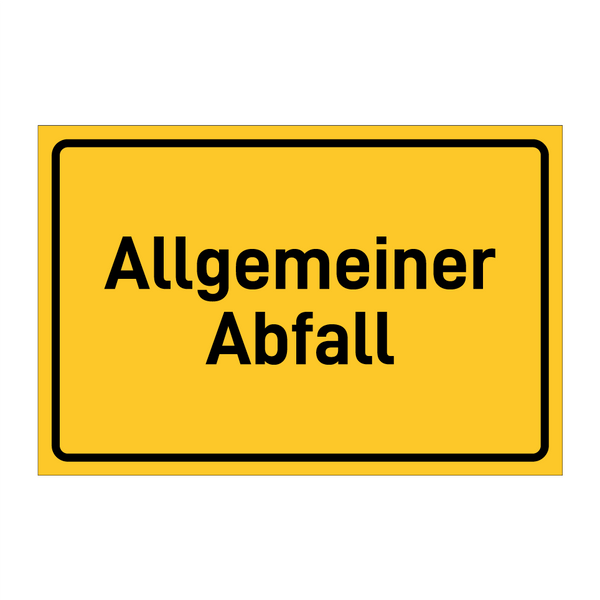 Allgemeiner Abfall