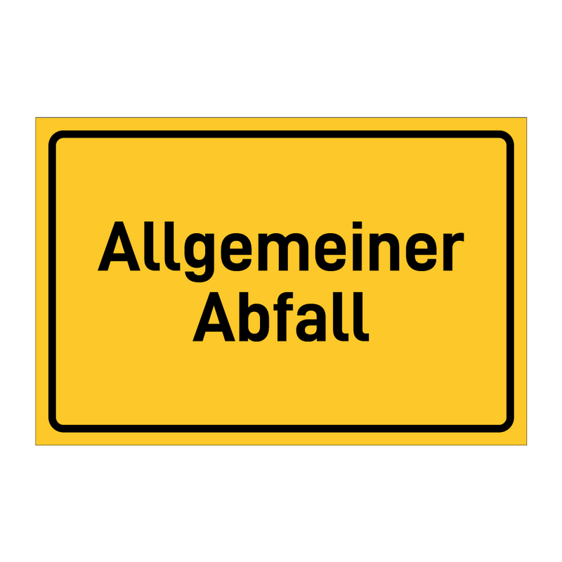 Allgemeiner Abfall