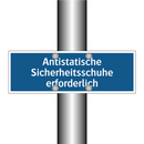 Antistatische Sicherheitsschuhe erforderlich