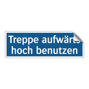 Treppe aufwärts hoch benutzen