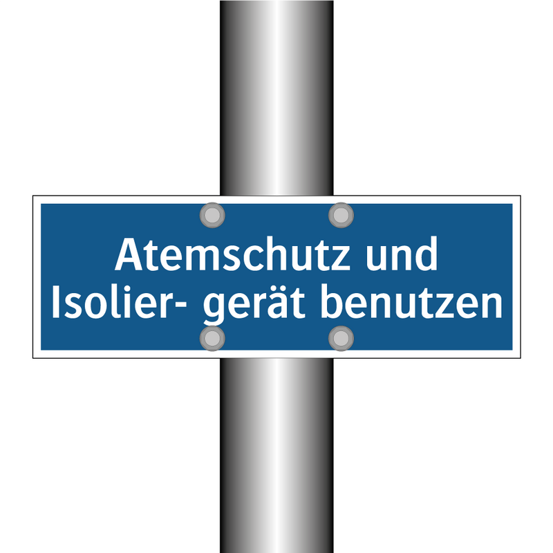 Atemschutz und Isolier- gerät benutzen