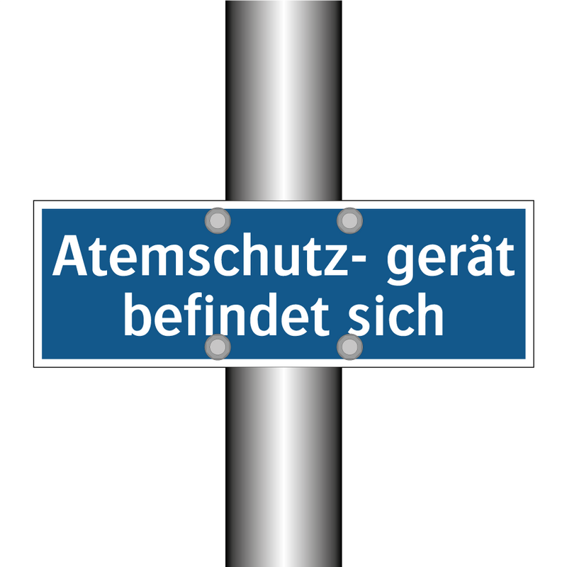 Atemschutz- gerät befindet sich