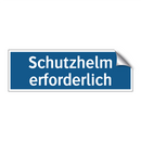 Schutzhelm erforderlich