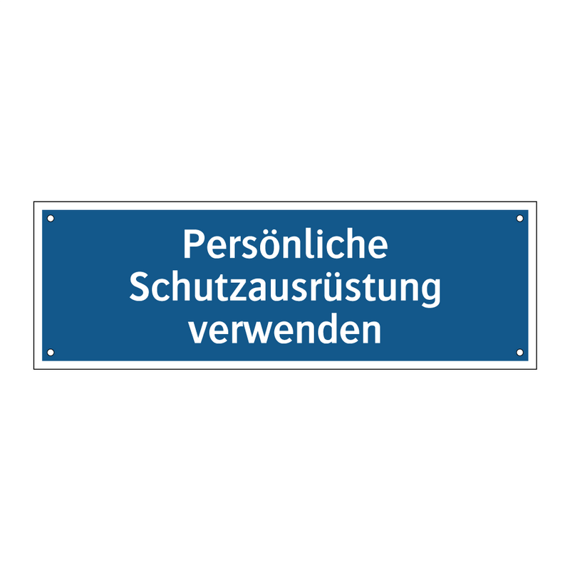 Persönliche Schutzausrüstung verwenden