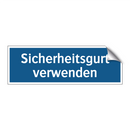 Sicherheitsgurt verwenden